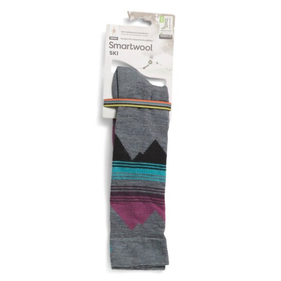 SMARTWOOL Pewter Made In Usa Merino Wool Blend Ski Targeted Cushion Socks - Picture 1 of 1